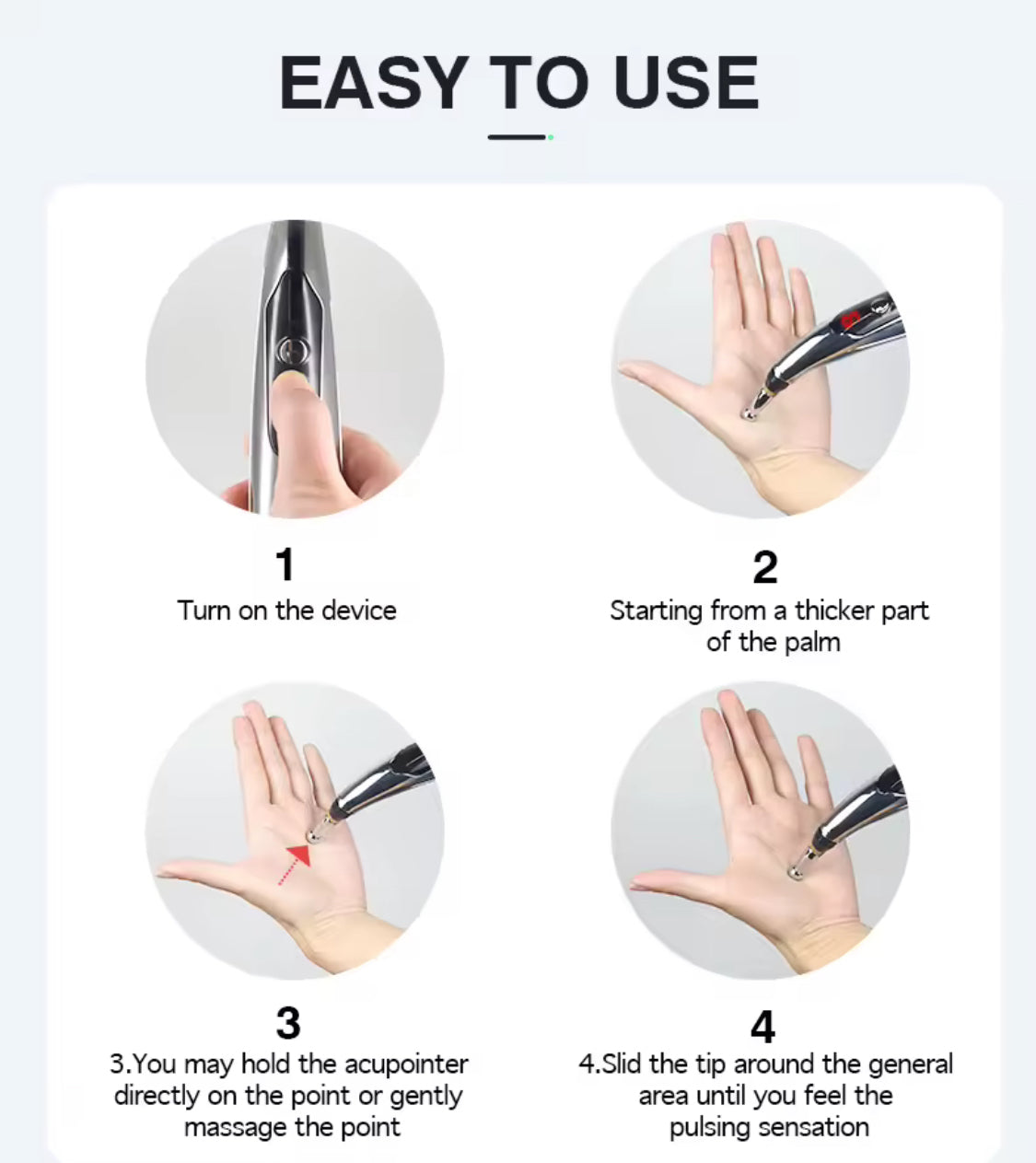 EMS Massage pen - genopladelig