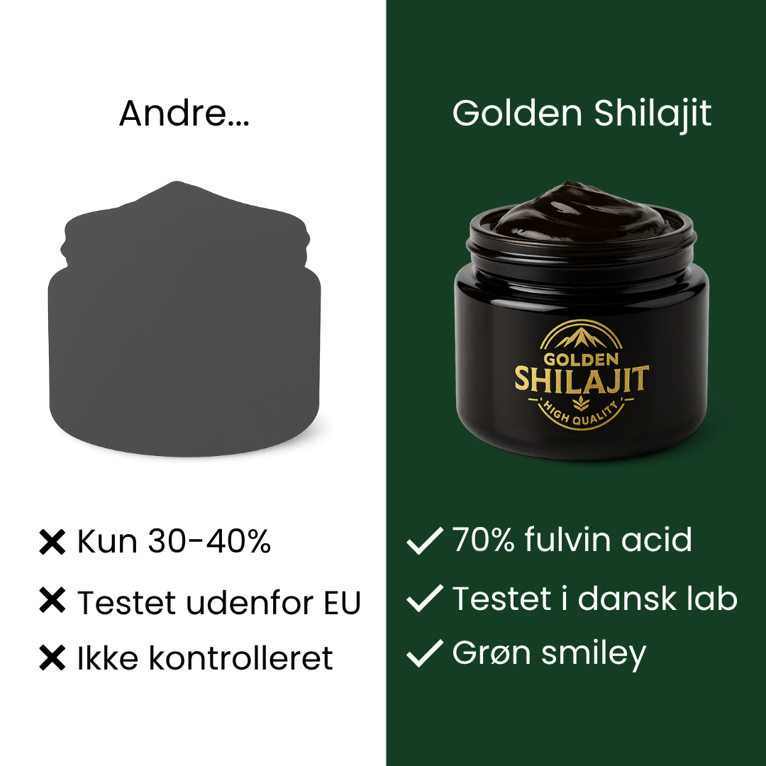 Golden Shilajit™ – naturlig energi og fokus i sin reneste form