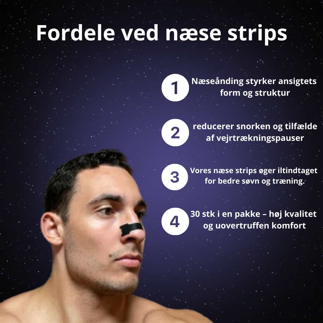 Levelair Næsestrips - Oplev bedre søvn & fri vejrtrækning