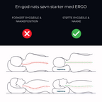 ERGO PILLOW  - Ergonomisk støtte. Dybere søvn. Bedre restitution.