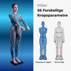 Kropsscanner vægt 2.0 - med indbyttet genopladeligt batteri